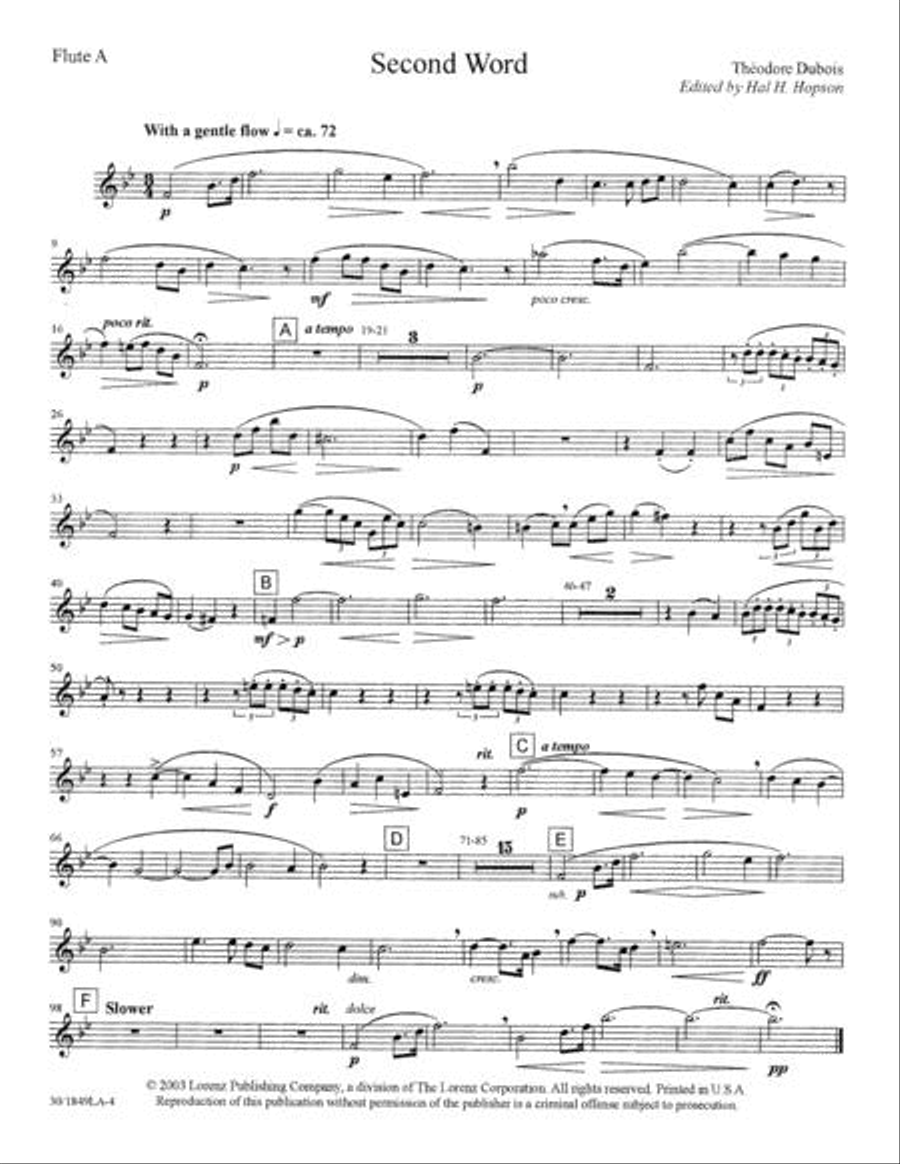 The Seven Last Words of Christ - Flute A Choir scores gallery preview page 5