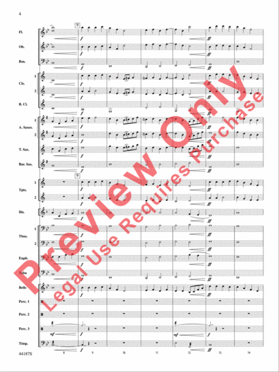 Zeeland Zeeland Concert Band scores gallery preview page 5