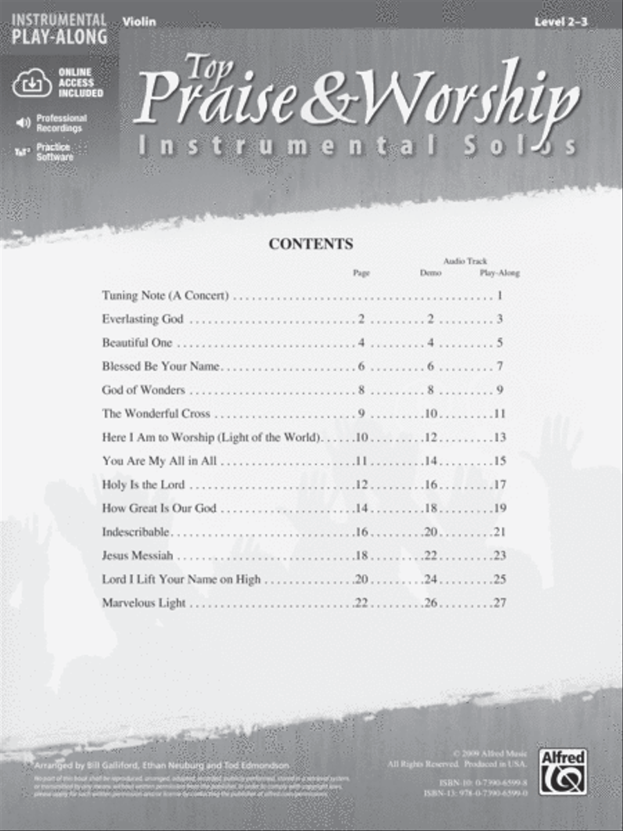 Top Praise & Worship Instrumental Solos for Strings String Orchestra scores gallery preview page 5