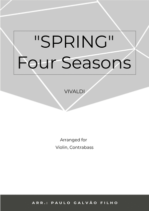 Book cover for SPRING - FOUR SEASONS - VIOLIN & CONTRABASS