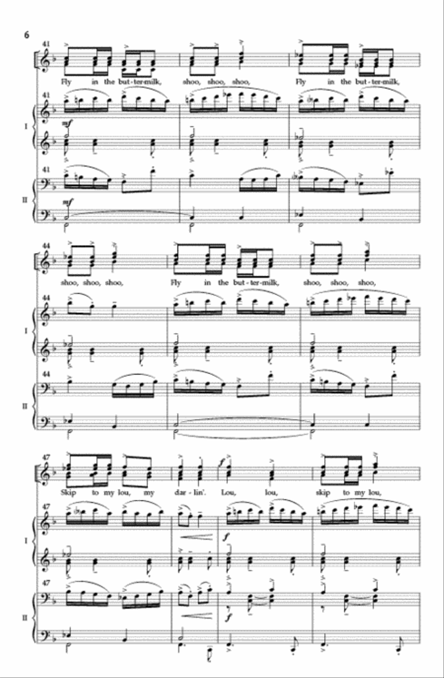 Skip to My Lou SSAATTBB scores gallery preview page 5