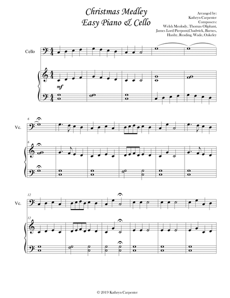 Christmas Medley (Easy Piano & Cello)
