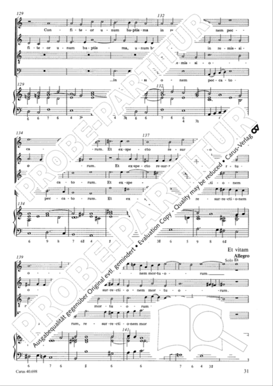 Messa breve SSATB scores gallery preview page 32