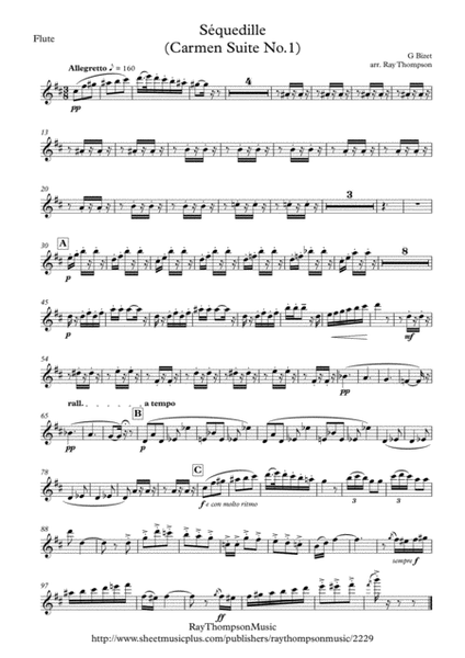 Bizet: Séquedille (Seguidilla)(Carmen Suite No.1) - wind quintet image number null