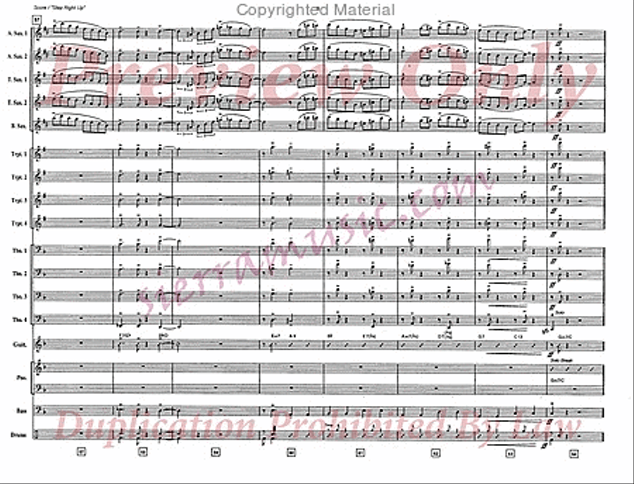 Step Right Up Big Band scores gallery preview page 9