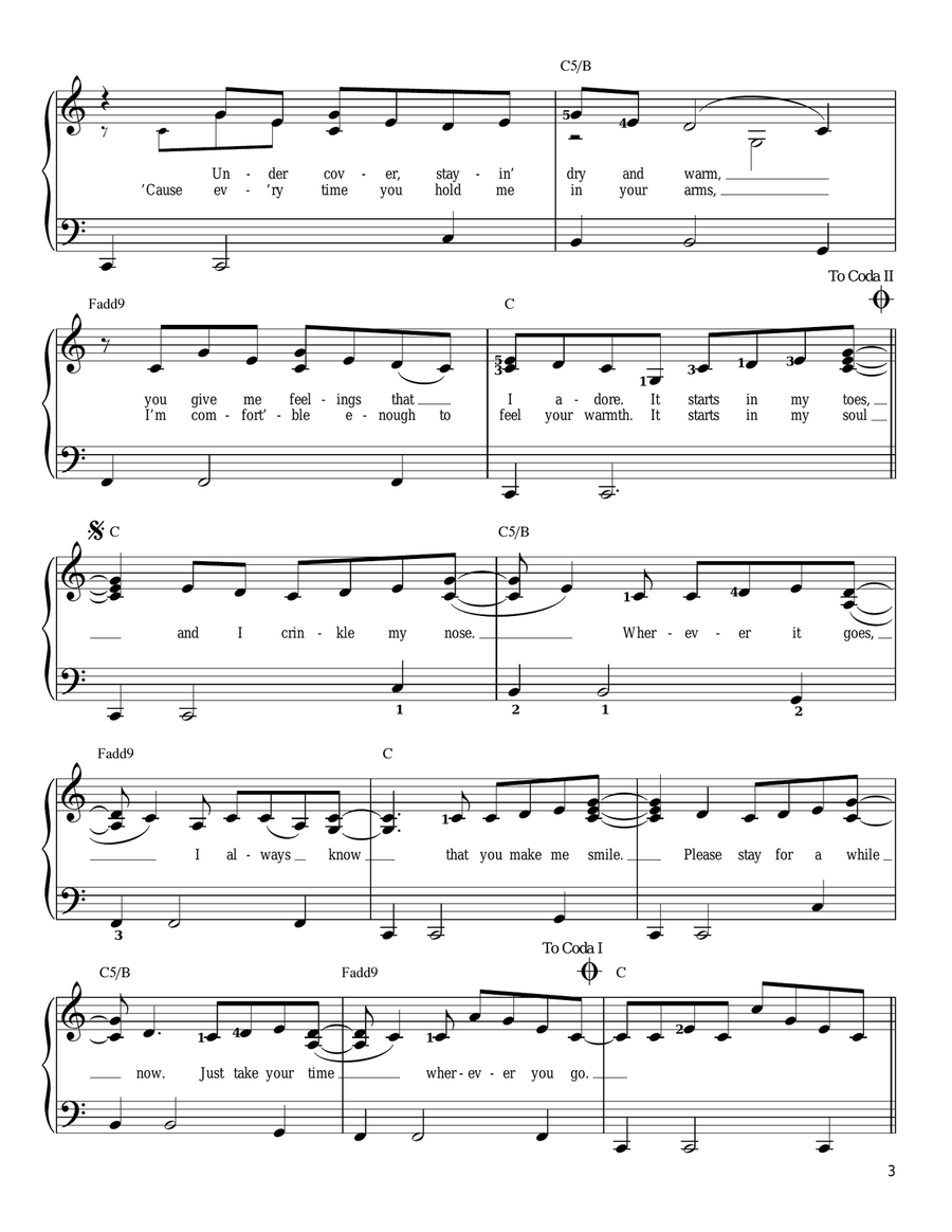 Bubbly Bubbly Easy Piano scores gallery preview page 3