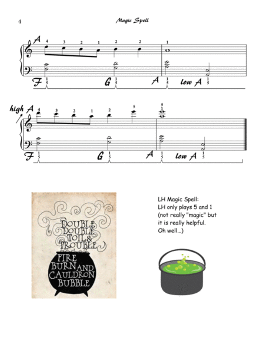 Best Halloween Collection for Second (and 3rd) Year Piano Piano Method scores gallery preview page 5