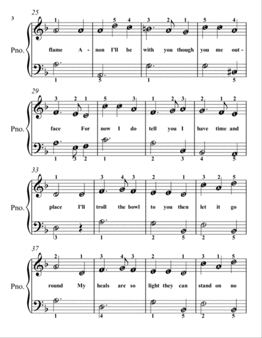 A Happy English Christmas for Easiest Piano Book 1 Easy Piano scores gallery preview page 5