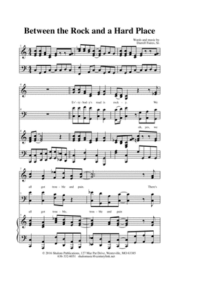 "Between the Rock and a Hard Place" Gospel Anthem SATB + mp3