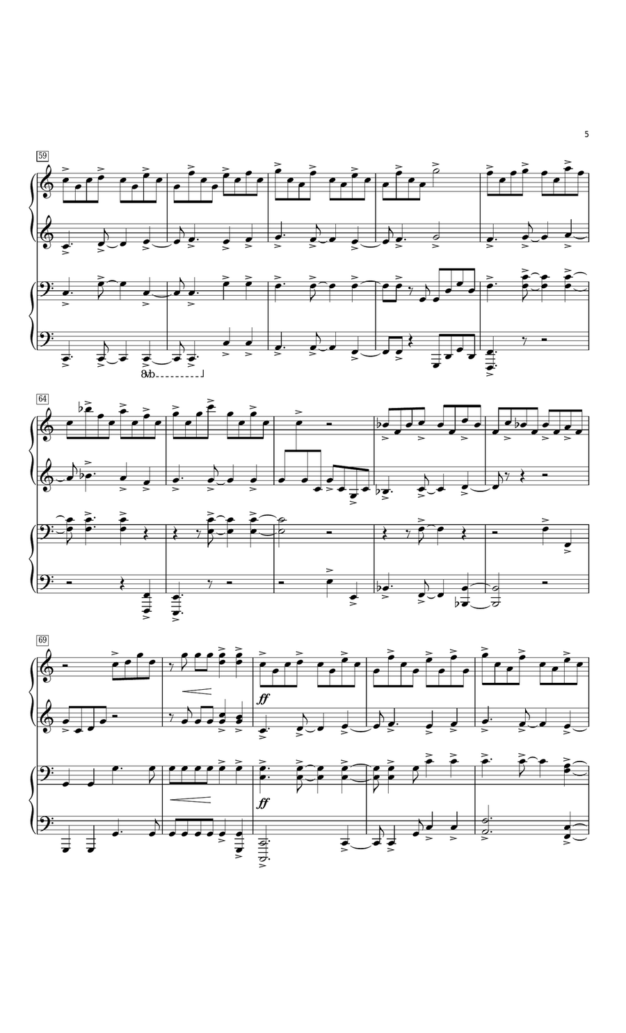 All Of Me 1 Piano, 4-Hands scores gallery preview page 5