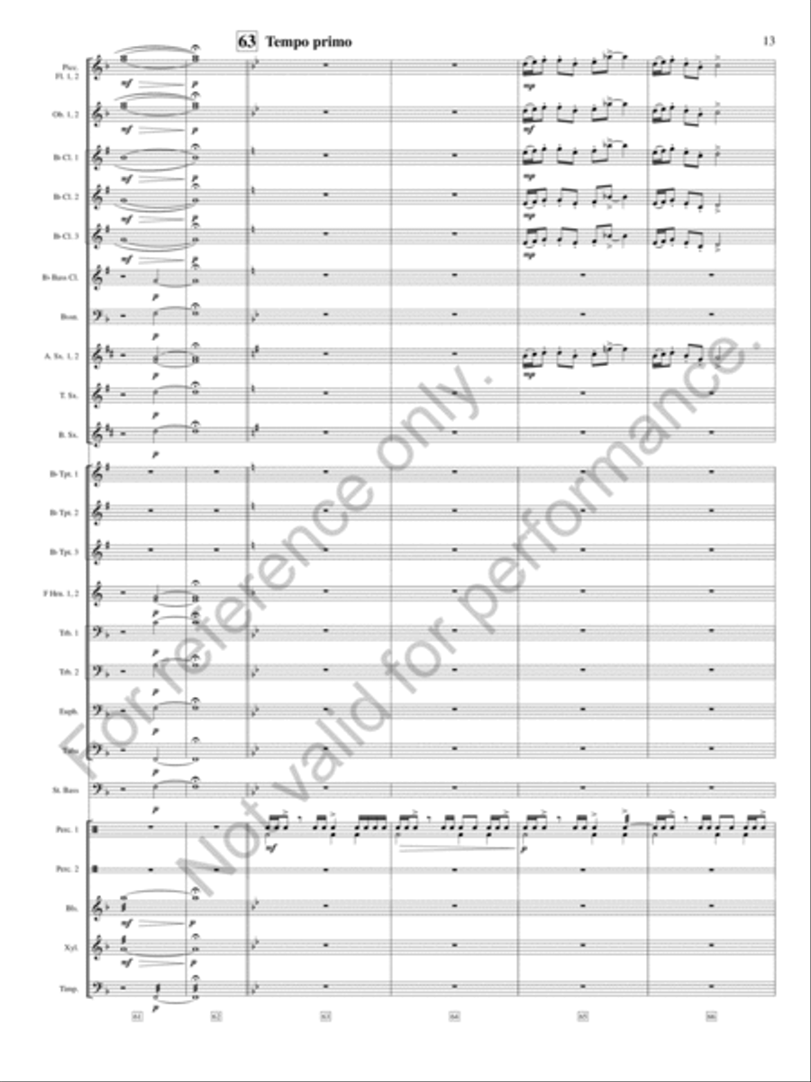 On The Shore of Baffin Bay Concert Band scores gallery preview page 14