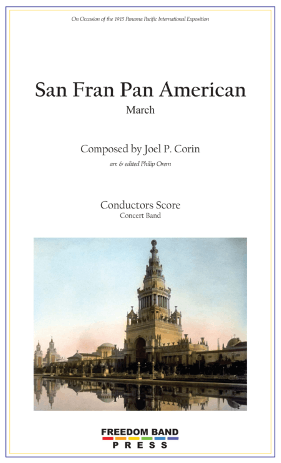 San Fran Pan American March Concert Band scores gallery preview page 1