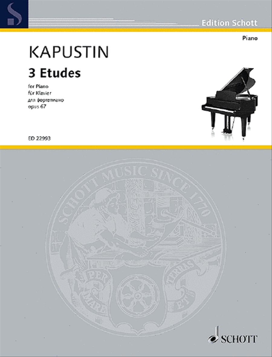 3 Etudes 3 Etudes Piano Method scores gallery preview page 1