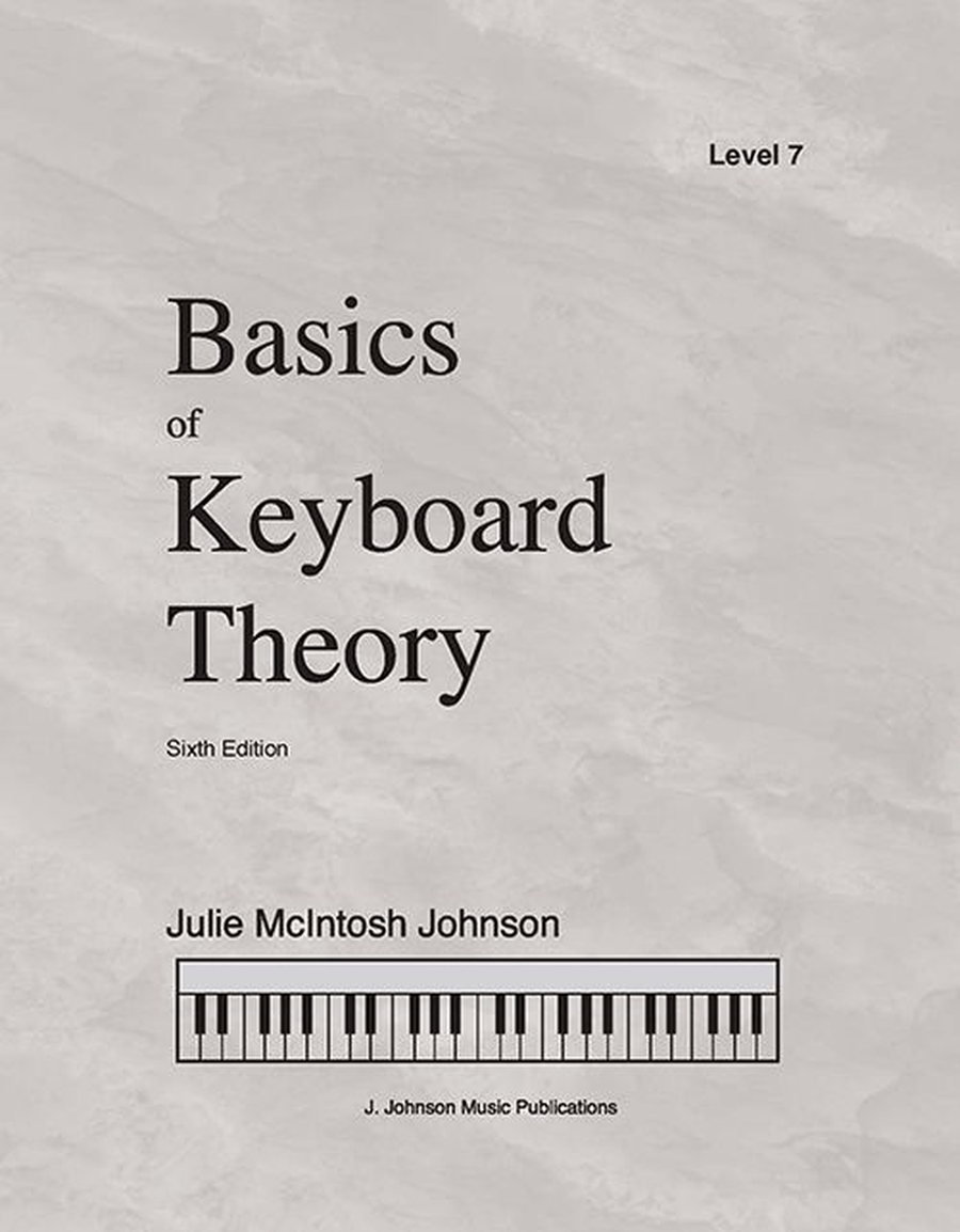 Book cover for Basics of Keyboard Theory: Level VII (early advanced)