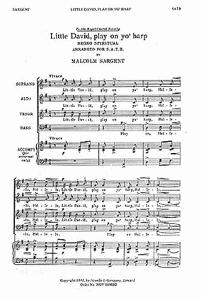 Malcolm Sargent: Little David, Play On Yo' Harp