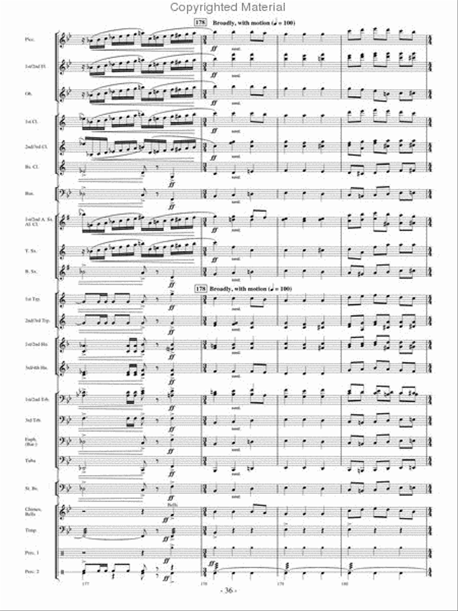 Broad Stripes and Bright Stars Concert Band scores gallery preview page 35