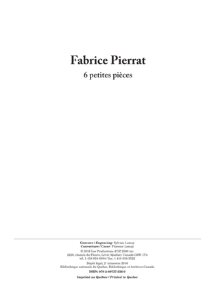 Book cover for 6 petites pièces