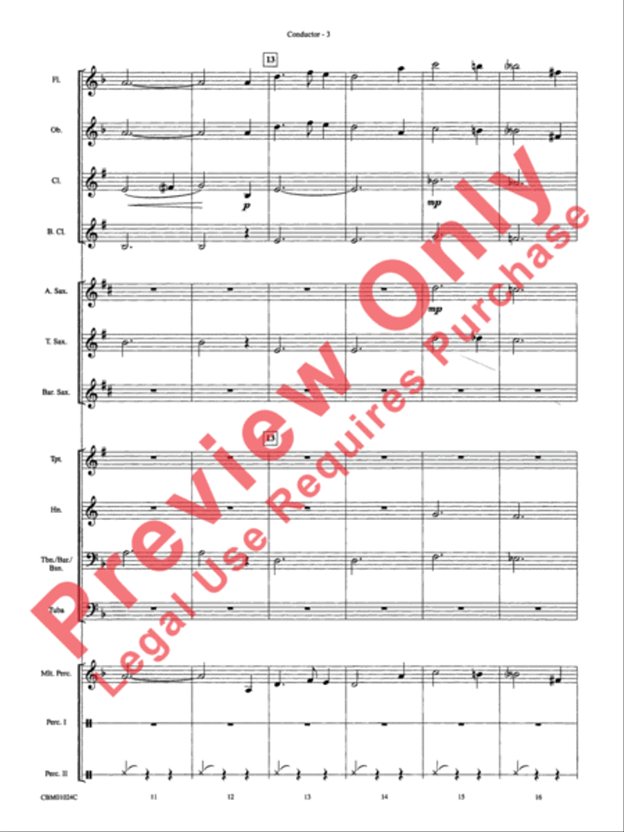 Harry's Wondrous World & Hedwig's Theme (Themes) Concert Band scores gallery preview page 6
