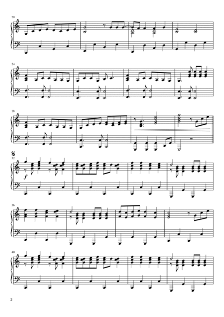 Super Trouper Piano Solo scores gallery preview page 2