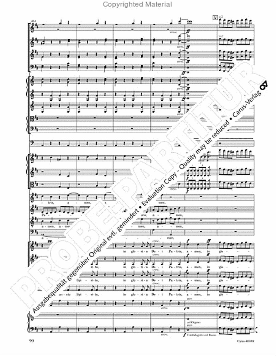 Missa solemnis Missa solemnis 4-Part scores gallery preview page 106