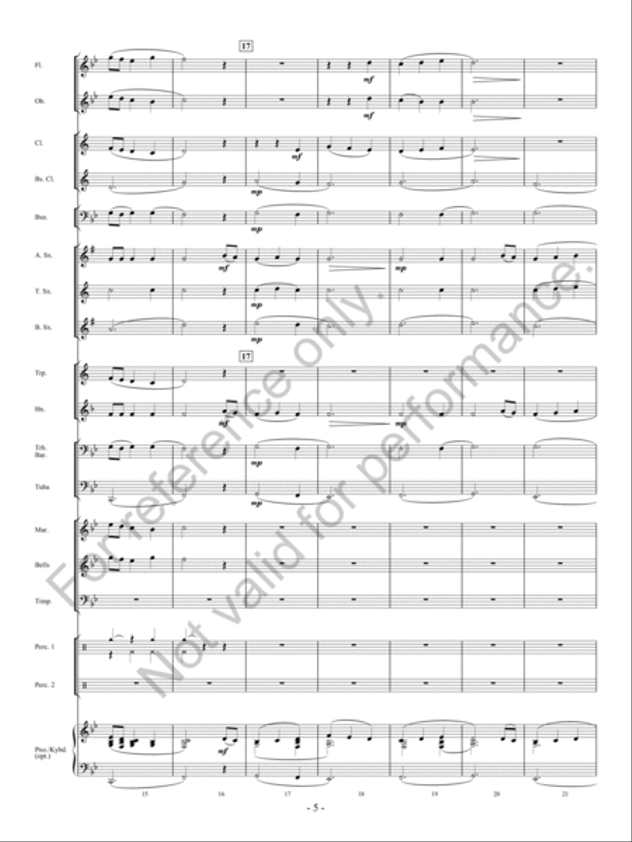 Forever Flying Concert Band scores gallery preview page 6