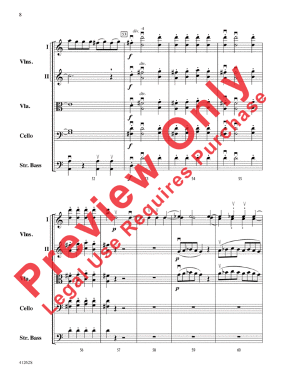 Cosi Fan Tutte Cosi Fan Tutte String Orchestra scores gallery preview page 9
