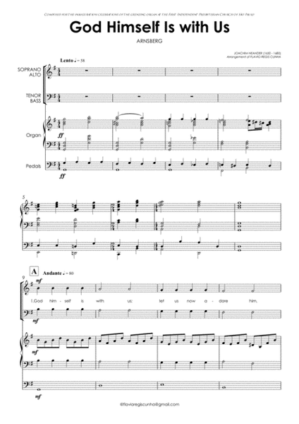 God Himself Is with Us (Choir SATB and Organ) image number null