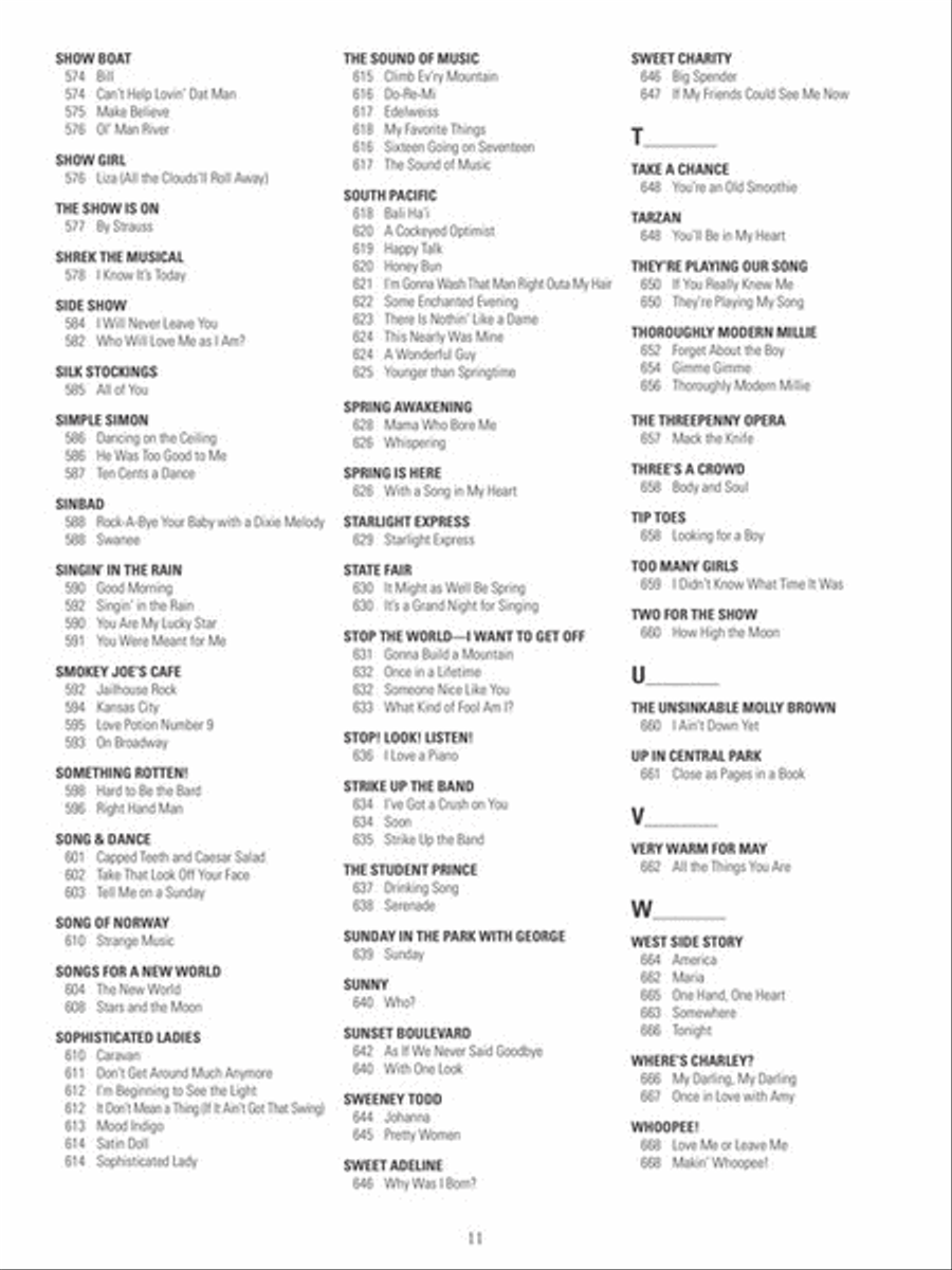 The New Broadway Fake Book Voice scores gallery preview page 8