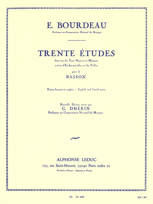 Book cover for 30 Etudes (bassoon Solo)