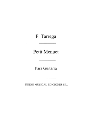 Book cover for Petit Menuet Op.Post Guitar