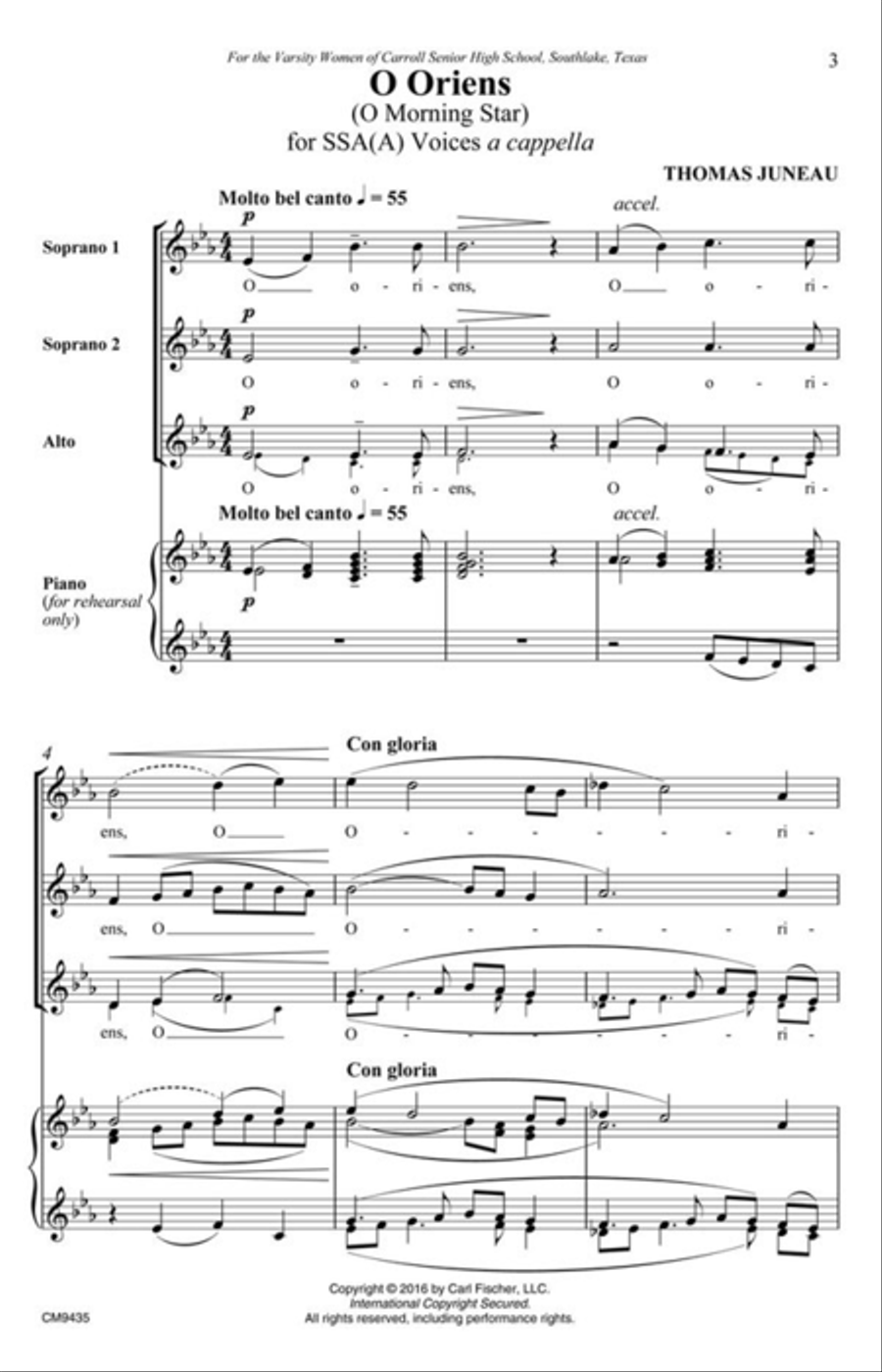 O Oriens SSAA scores gallery preview page 2