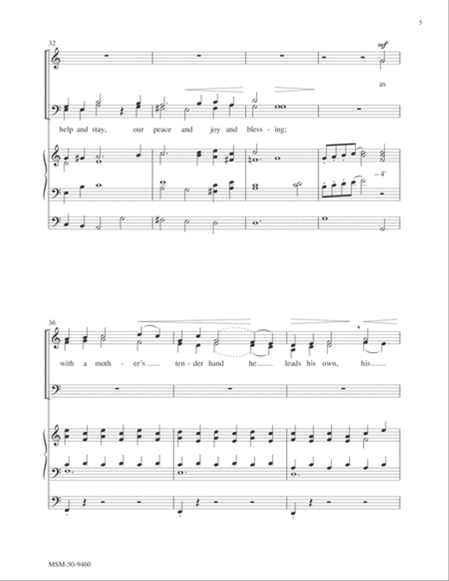 Sing Praise to God Who Reigns Above 4-Part scores gallery preview page 6