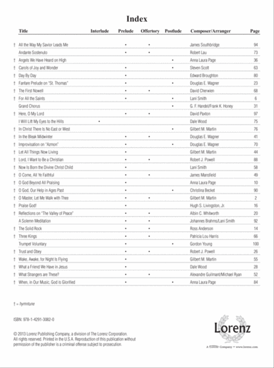 The Organist's Library, Vol. 54 Organ scores gallery preview page 1