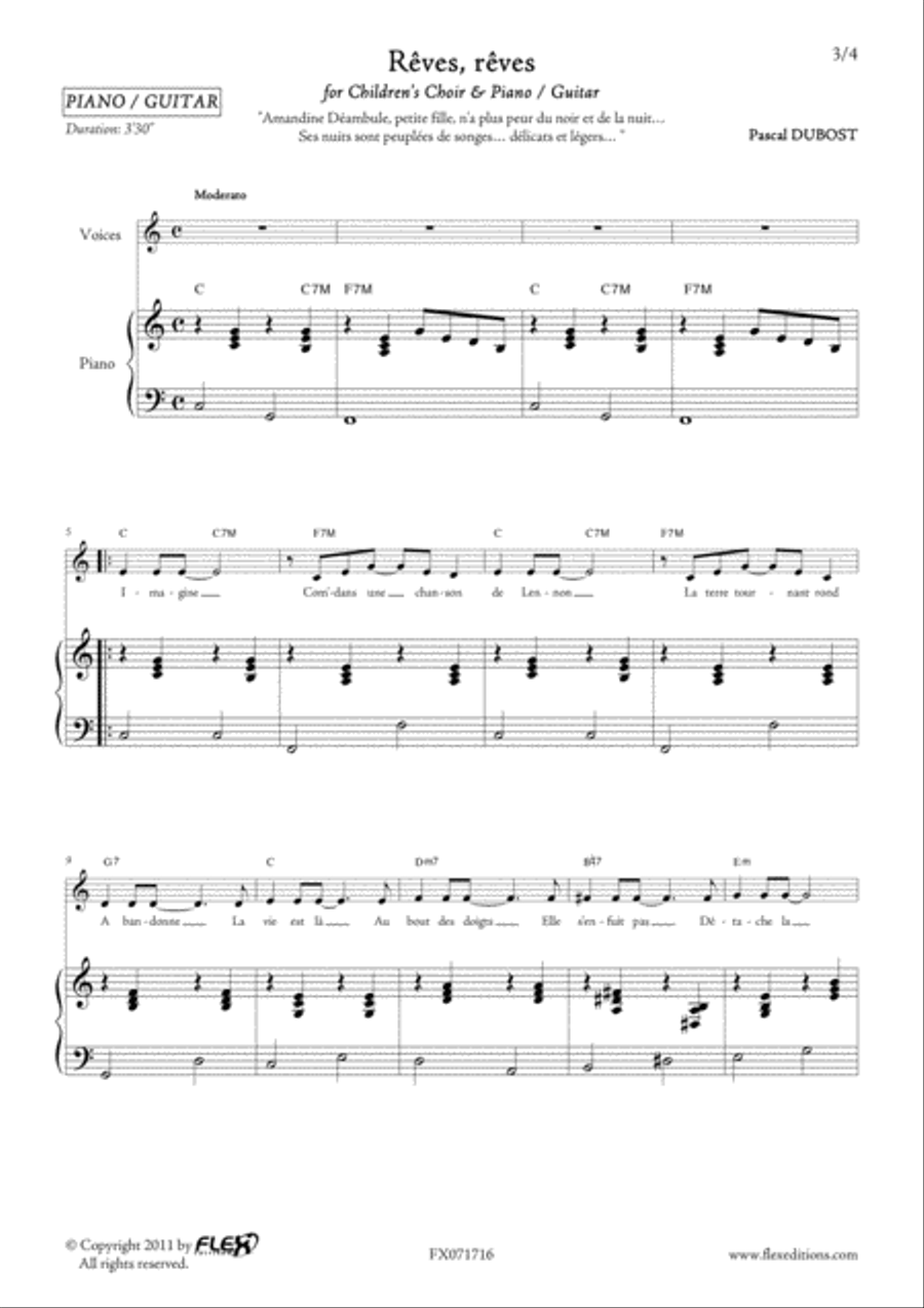 Reves reves Reves reves Children's Choir scores gallery preview page 3