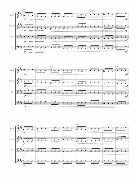 Three Pieces for String Quartet vol. 4 by Peter Ilyich Tchaikovsky (1840-1893)