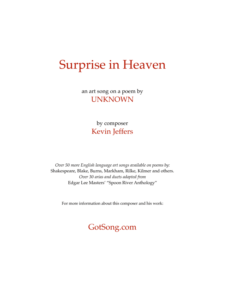Surprise in Heaven image number null