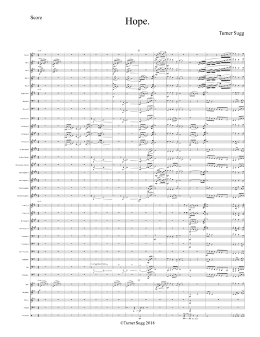 Hope Hope Concert Band scores gallery preview page 1