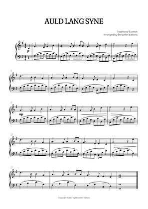 Auld Lang Syne • New Year's Anthem | easy piano sheet music