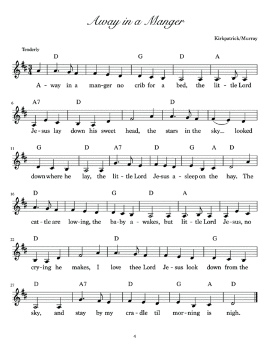 Best Book of Christmas Carols - Leadsheet caroling book (melody/chord only) Voice scores gallery preview page 4