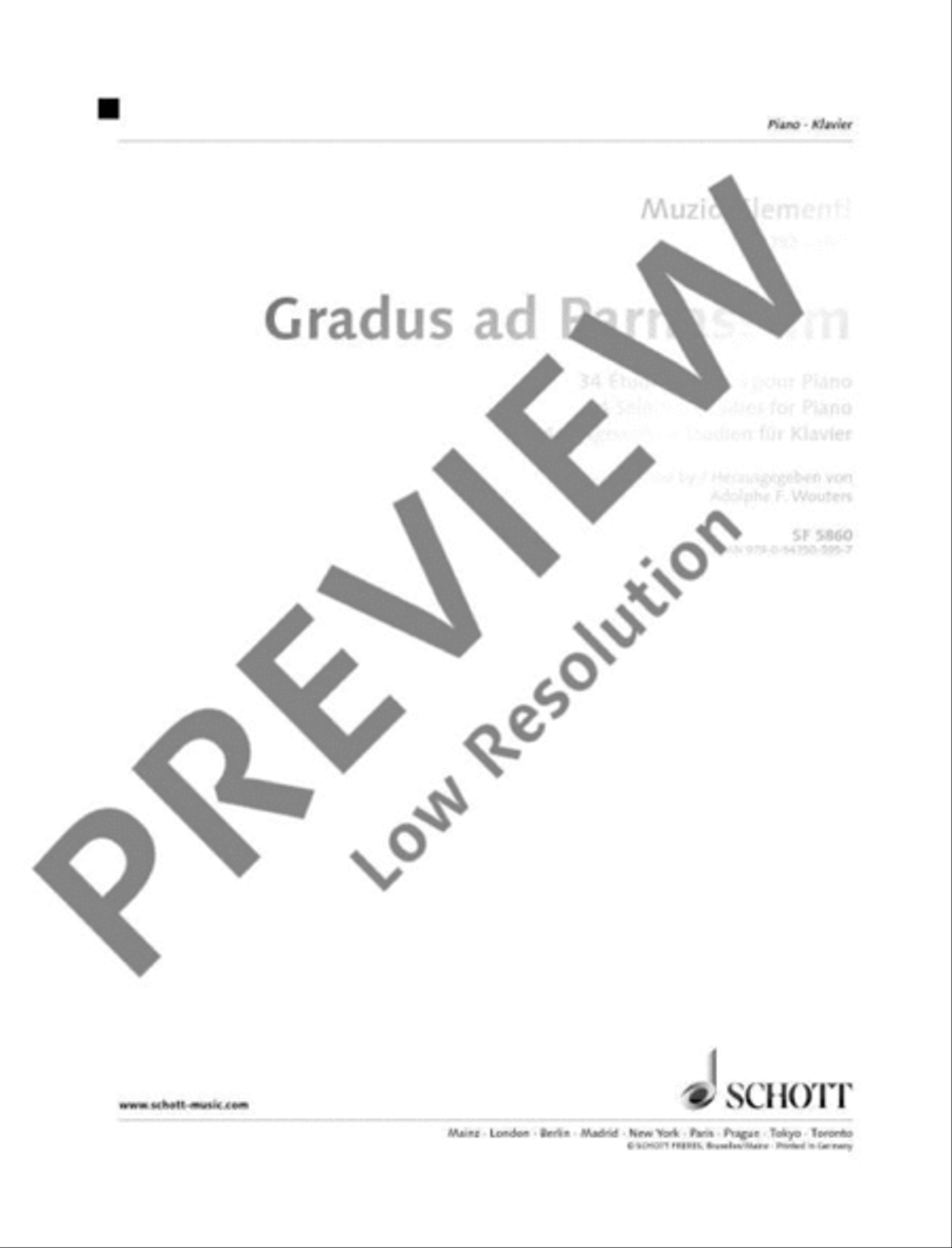 Gradus ad Parnassum Piano Solo scores gallery preview page 2