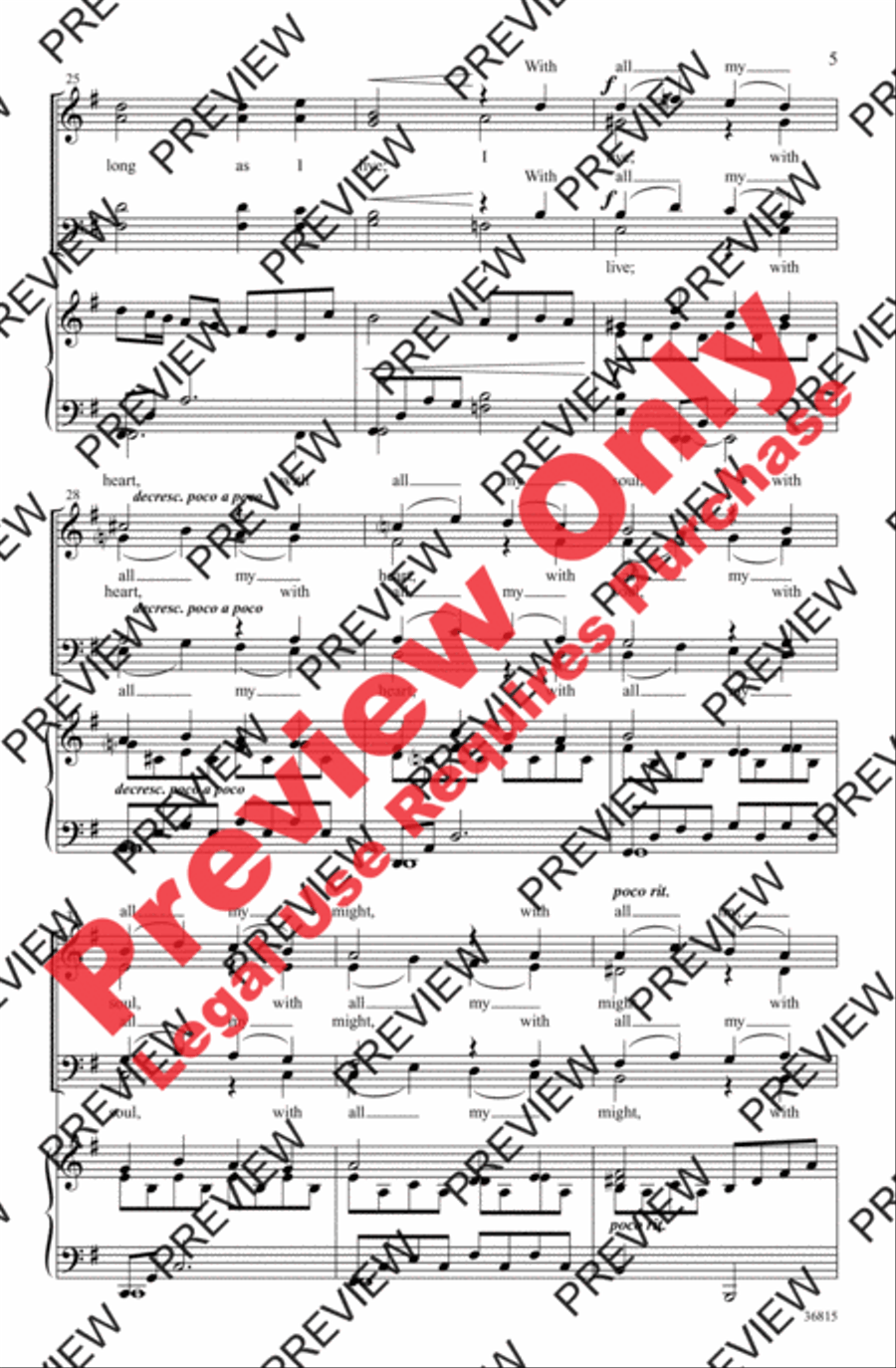 My Soul's Delight My Soul's Delight 4-Part scores gallery preview page 5