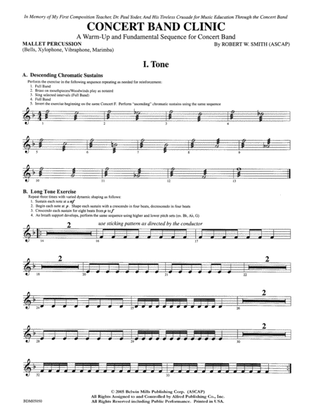 Concert Band Clinic (A Warm-Up and Fundamental Sequence for Concert Band): Mallets