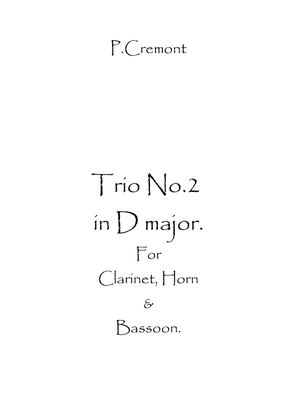 Trio No.2 in D maj. Op.13