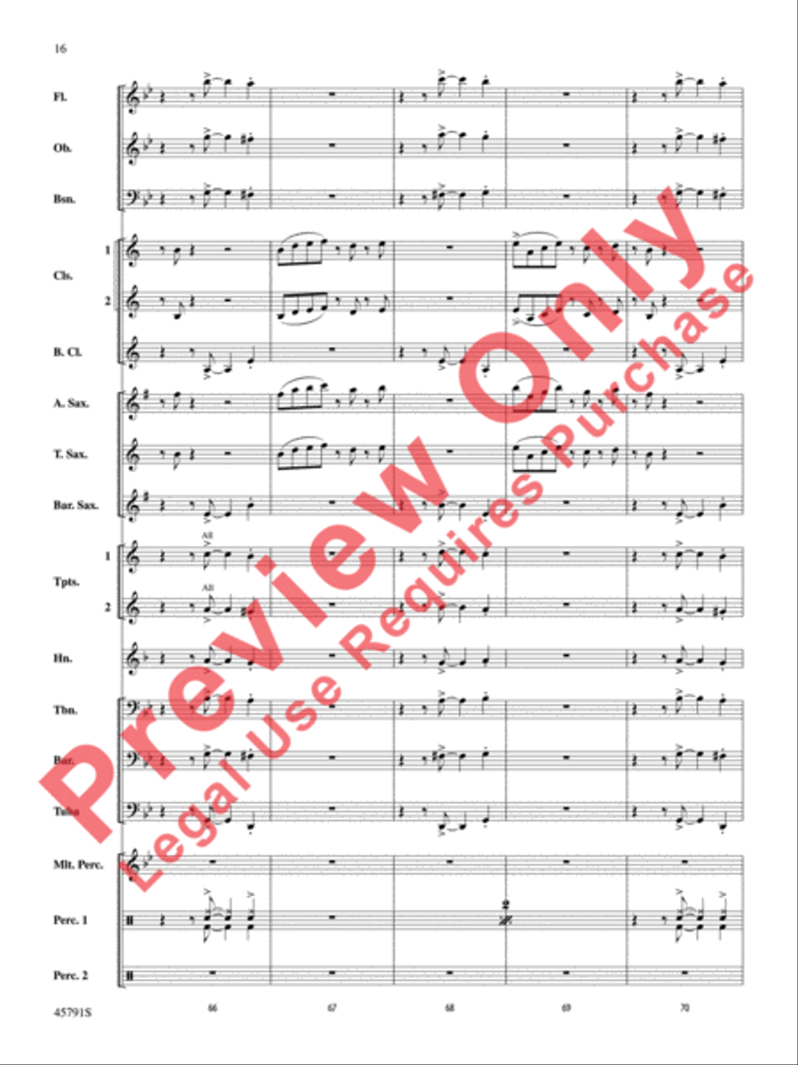 Sambeando Concert Band scores gallery preview page 17