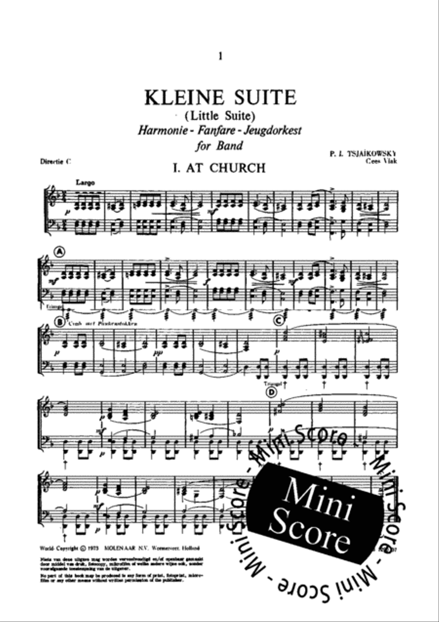 Kleine Suite Fanfare Band scores gallery preview page 5