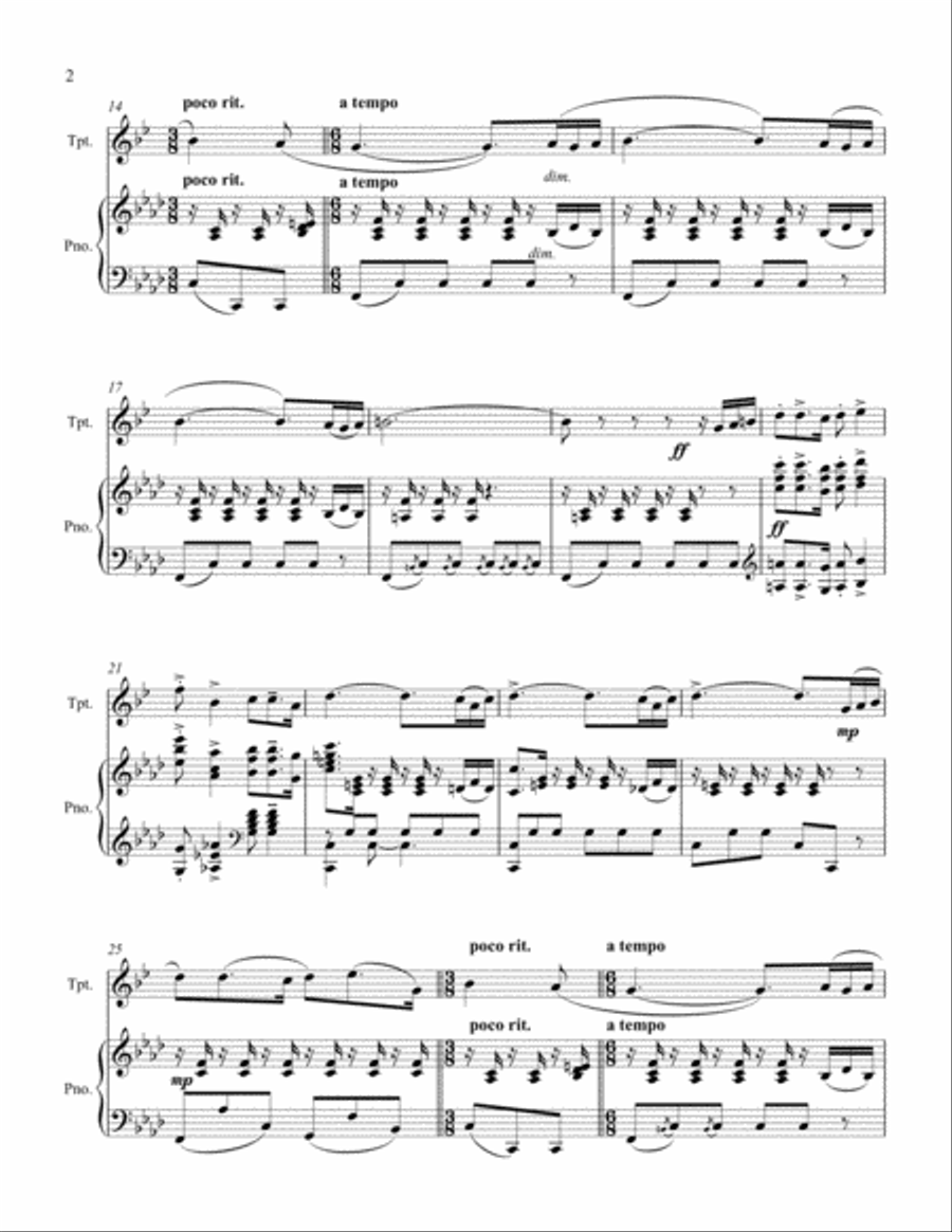 Andaluza Trumpet Solo scores gallery preview page 2