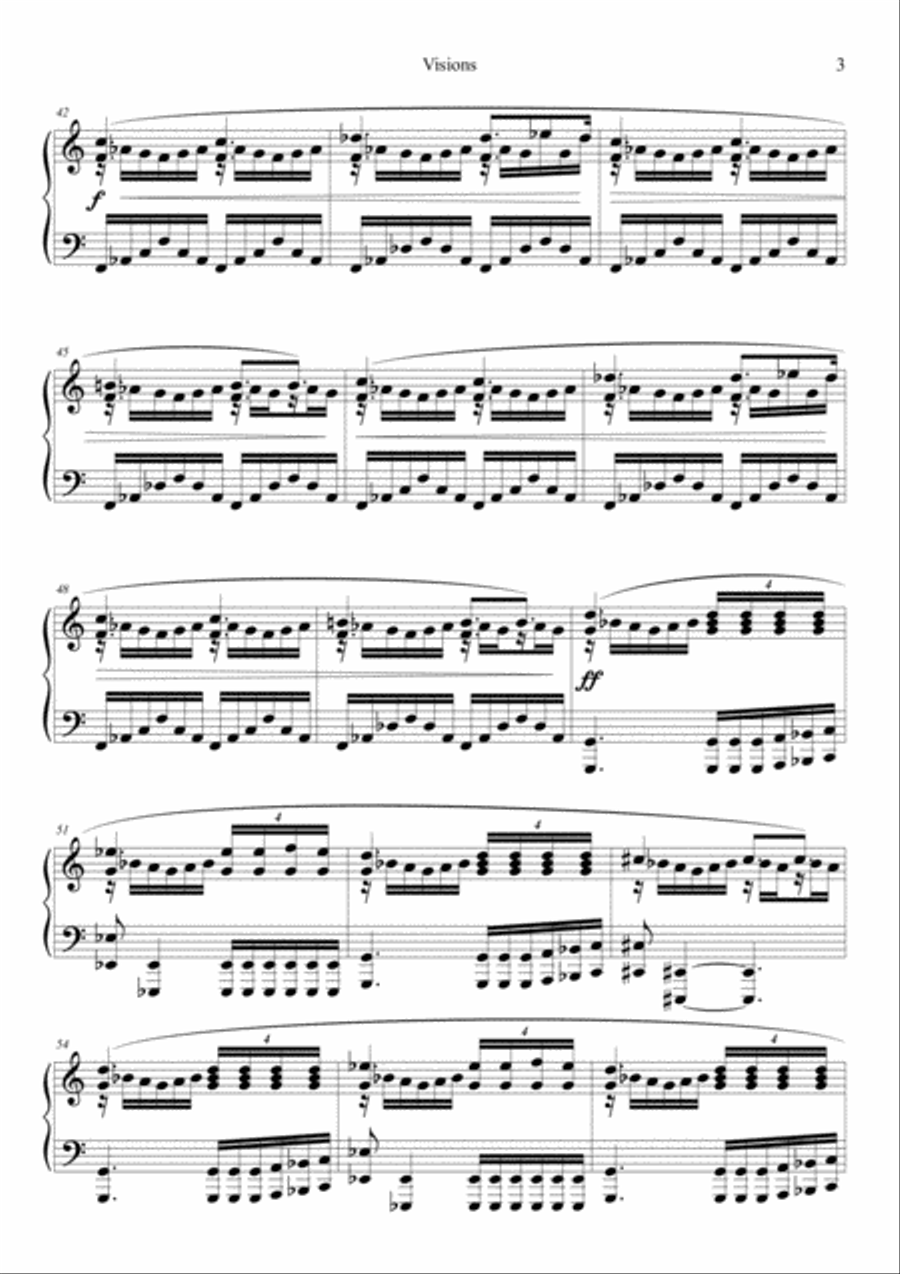 Visions Piano Solo scores gallery preview page 3
