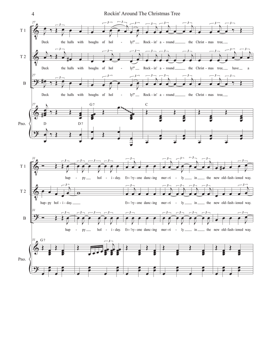 Rockin' Around The Christmas Tree TTB scores gallery preview page 4