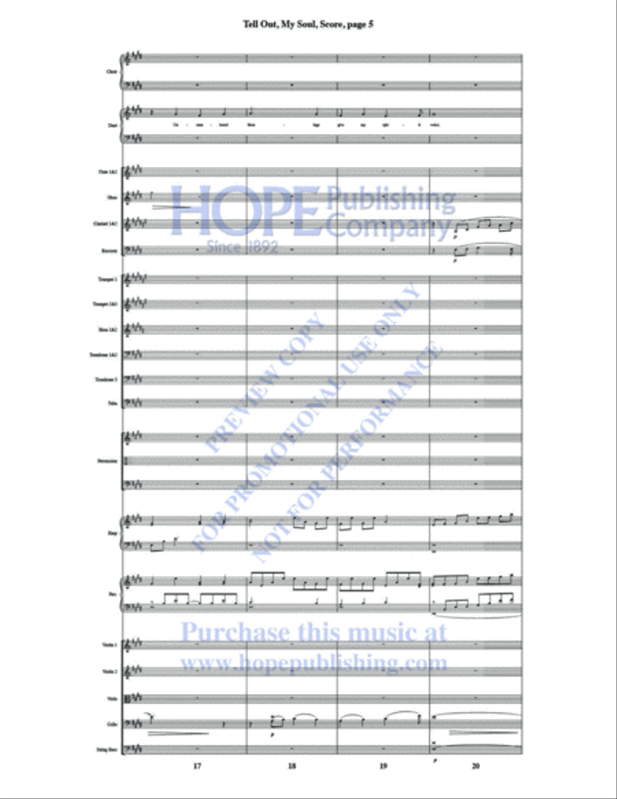 Tell Out, My Soul Tell Out, My Soul Choir scores gallery preview page 7