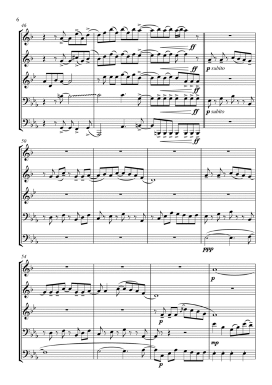 We Don't Talk About Bruno Brass Ensemble scores gallery preview page 6
